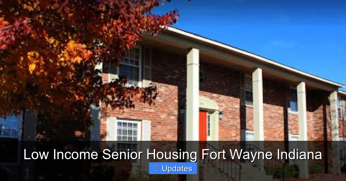 Low Income Senior Housing Fort Wayne Indiana