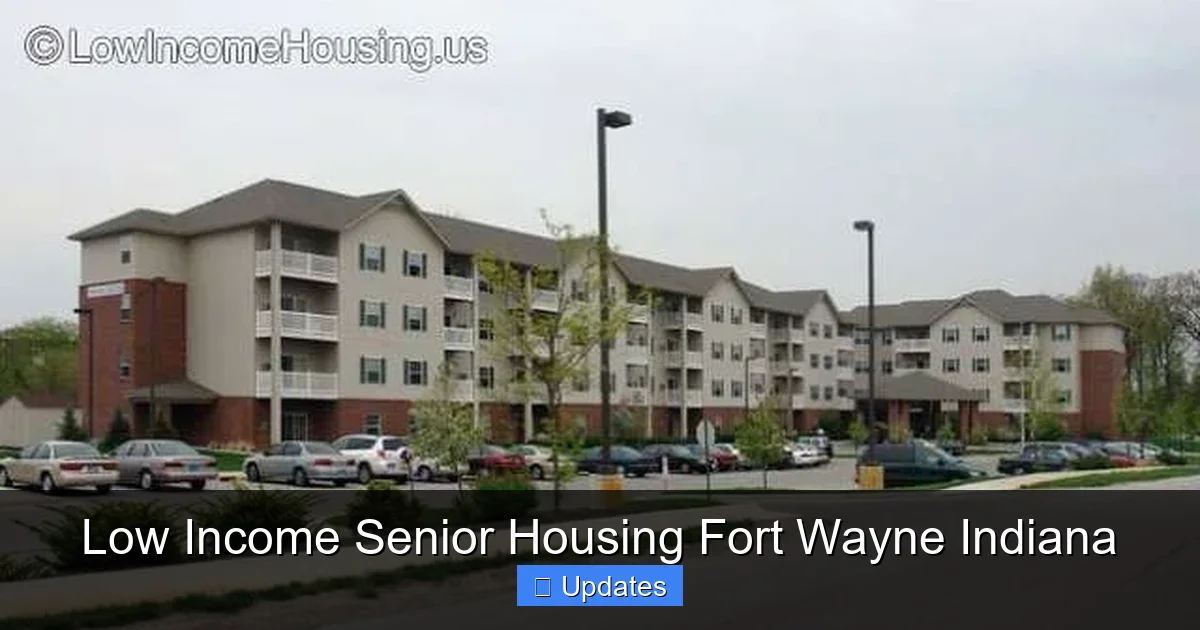 Low Income Senior Housing Fort Wayne Indiana
