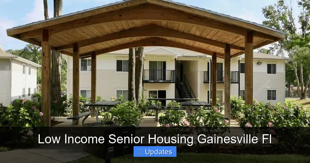 Low Income Senior Housing Gainesville Fl