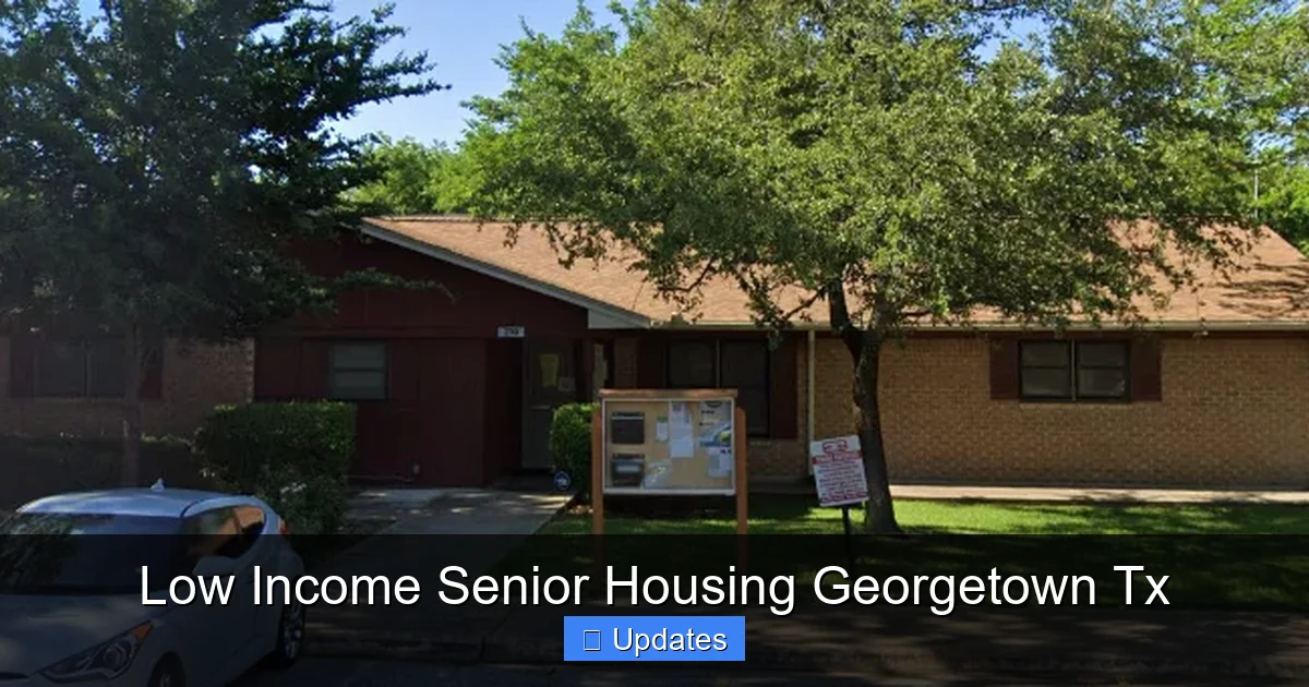 Low Income Senior Housing Georgetown Tx