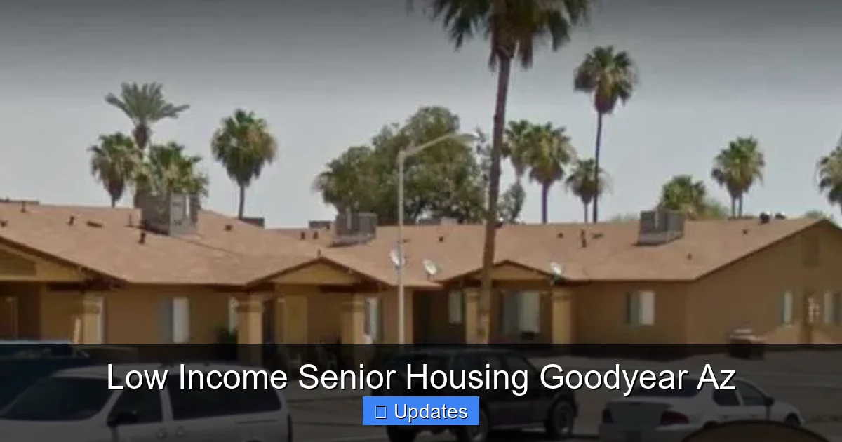 Low Income Senior Housing Goodyear Az