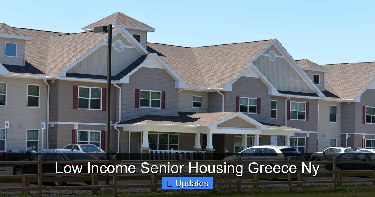 Low Income Senior Housing Greece Ny