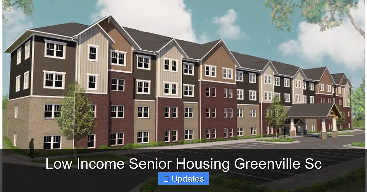 Low Income Senior Housing Greenville Sc
