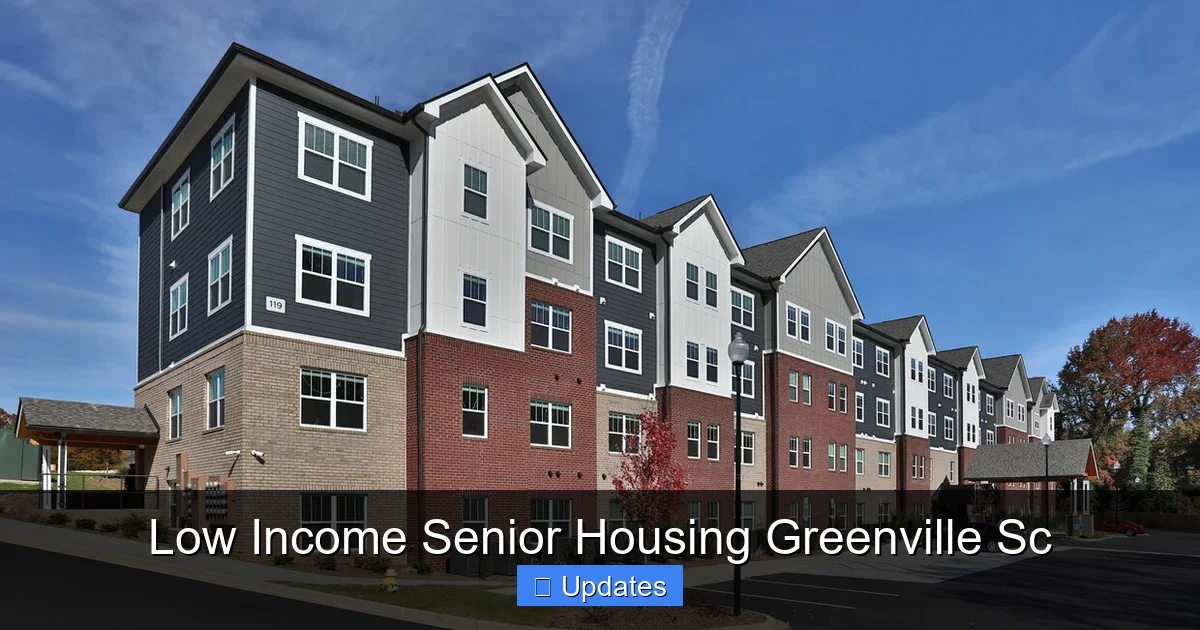 Low Income Senior Housing Greenville Sc
