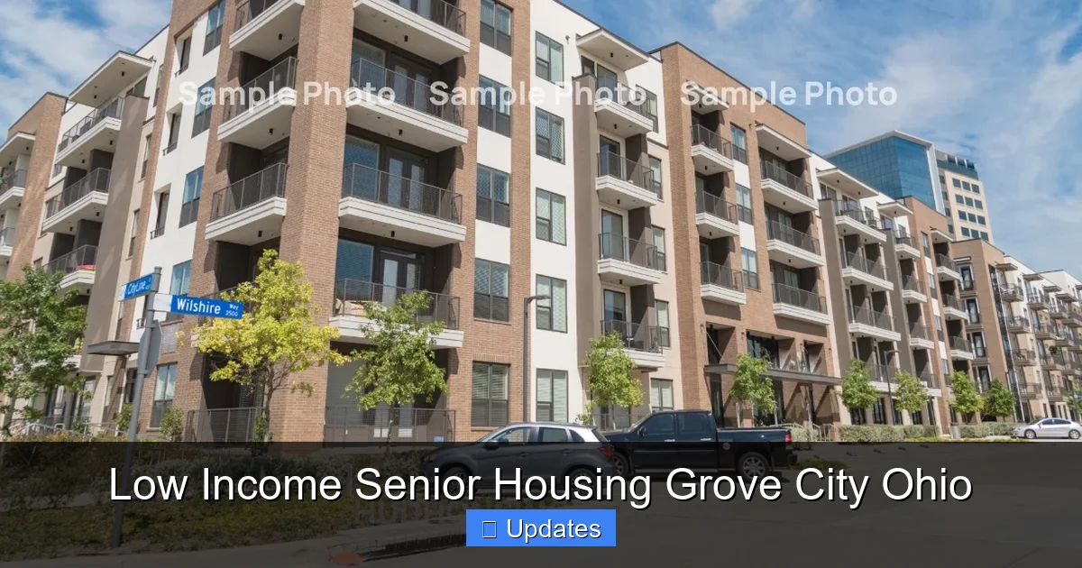 Low Income Senior Housing Grove City Ohio