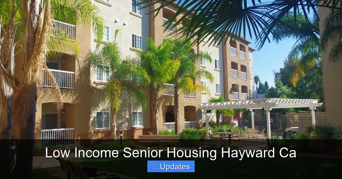 Low Income Senior Housing Hayward Ca