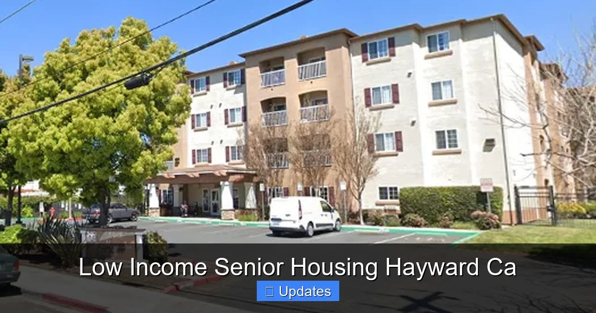 Low Income Senior Housing Hayward Ca