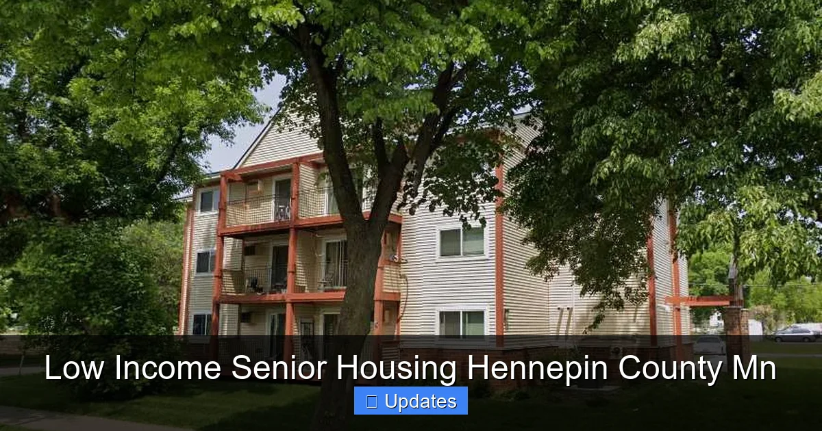 Low Income Senior Housing Hennepin County Mn