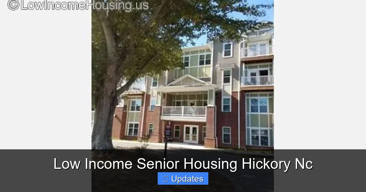 Low Income Senior Housing Hickory Nc
