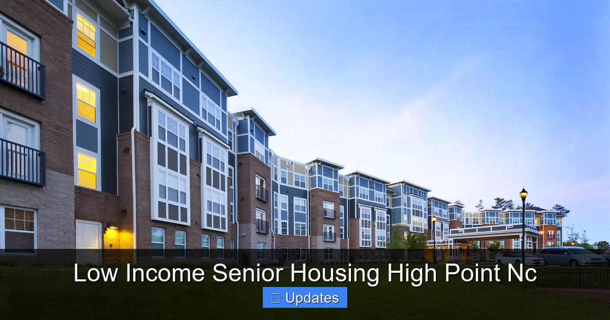 Low Income Senior Housing High Point Nc