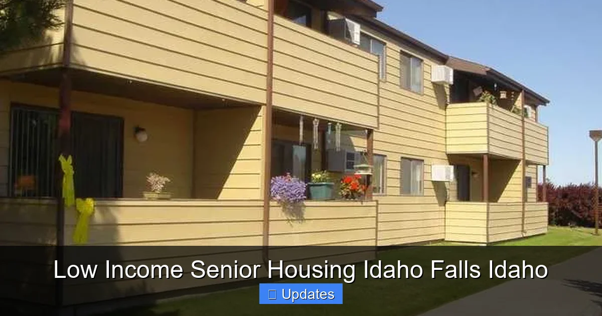Low Income Senior Housing Idaho Falls Idaho