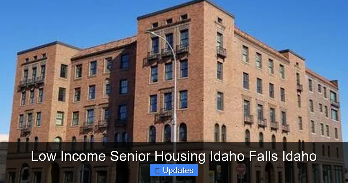 Low Income Senior Housing Idaho Falls Idaho