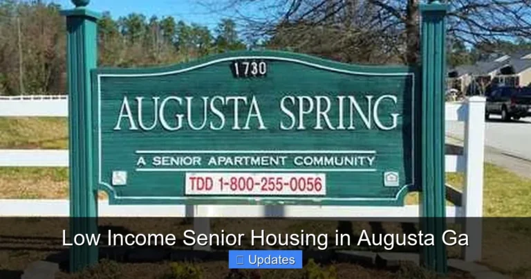 Low Income Senior Housing in Augusta Ga