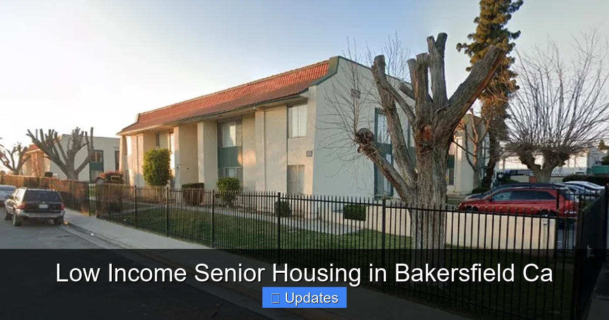 Low Income Senior Housing in Bakersfield Ca