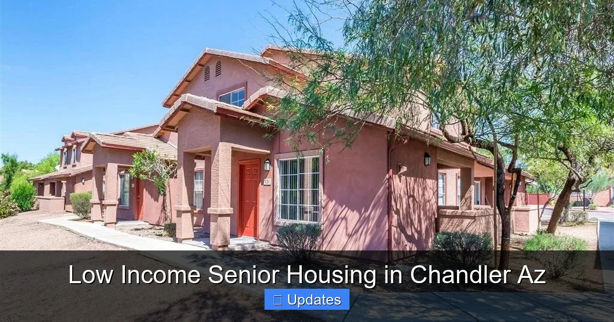Low Income Senior Housing in Chandler Az