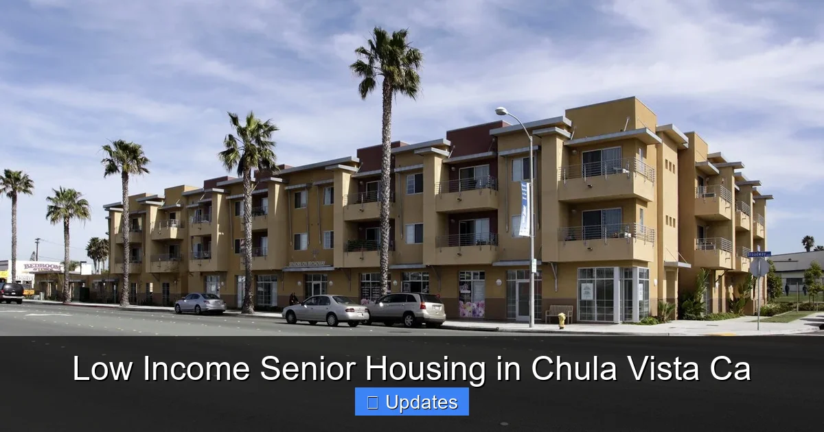 Low Income Senior Housing in Chula Vista Ca