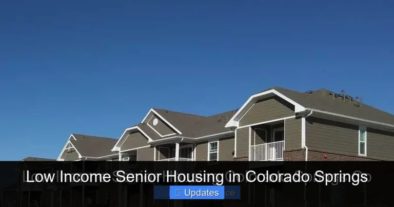 Low Income Senior Housing in Colorado Springs