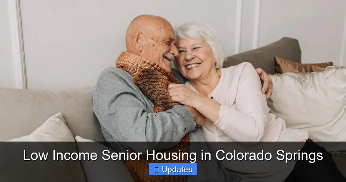 Low Income Senior Housing in Colorado Springs
