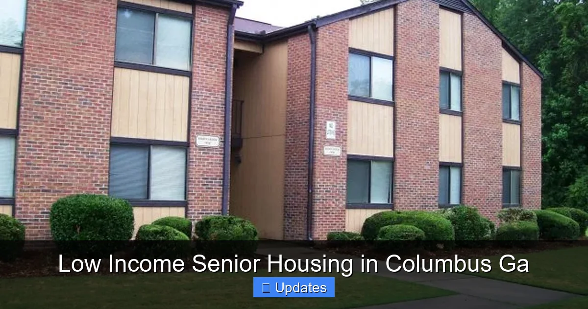 Low Income Senior Housing in Columbus Ga