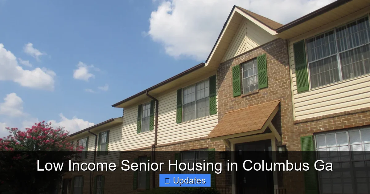 Low Income Senior Housing in Columbus Ga