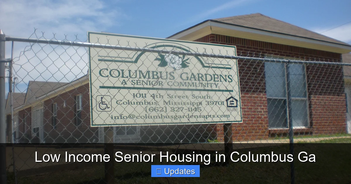Low Income Senior Housing in Columbus Ga