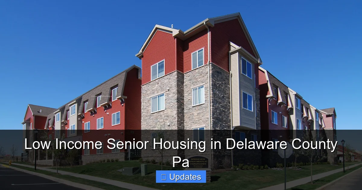 Low Income Senior Housing in Delaware County Pa - SeniorsProTalk