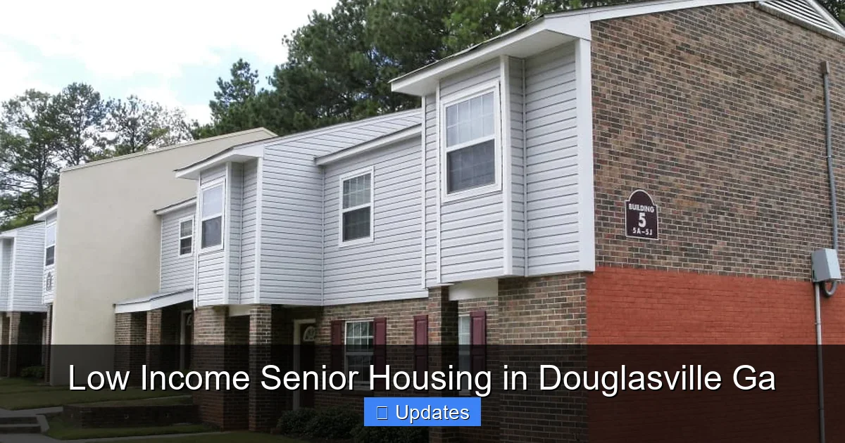 Low Income Senior Housing in Douglasville Ga