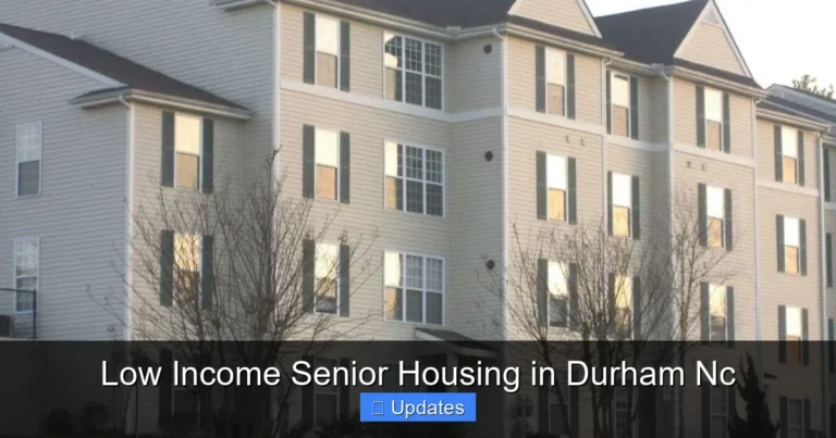 Low Income Senior Housing in Durham Nc