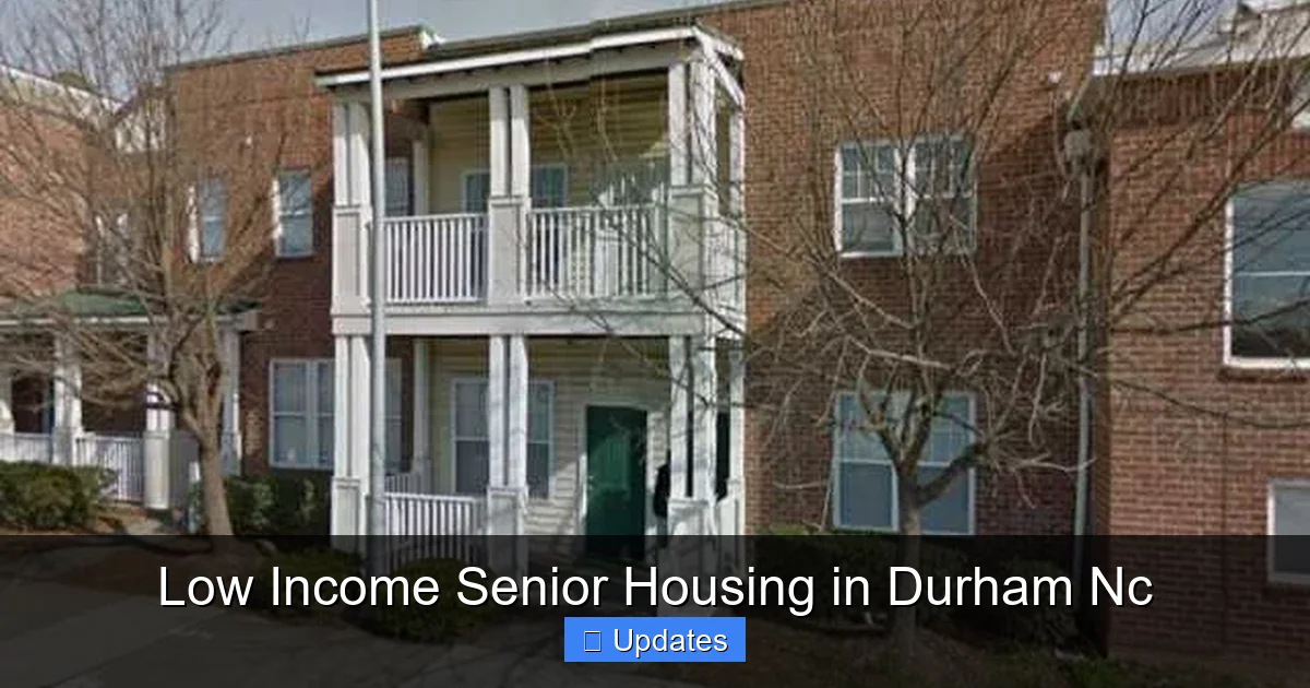 Low Income Senior Housing in Durham Nc