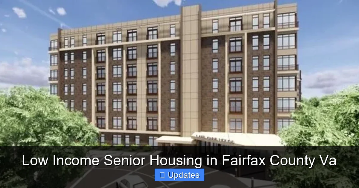 Low Income Senior Housing in Fairfax County Va