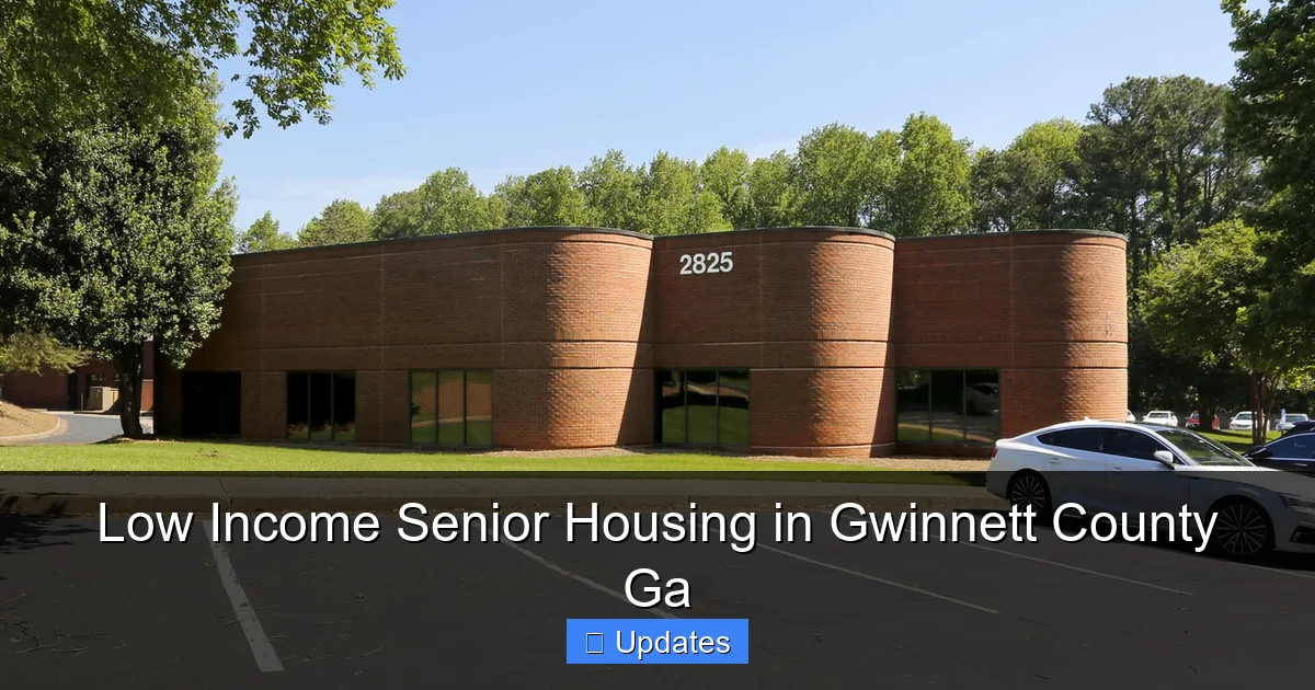 Low Income Senior Housing in Gwinnett County Ga