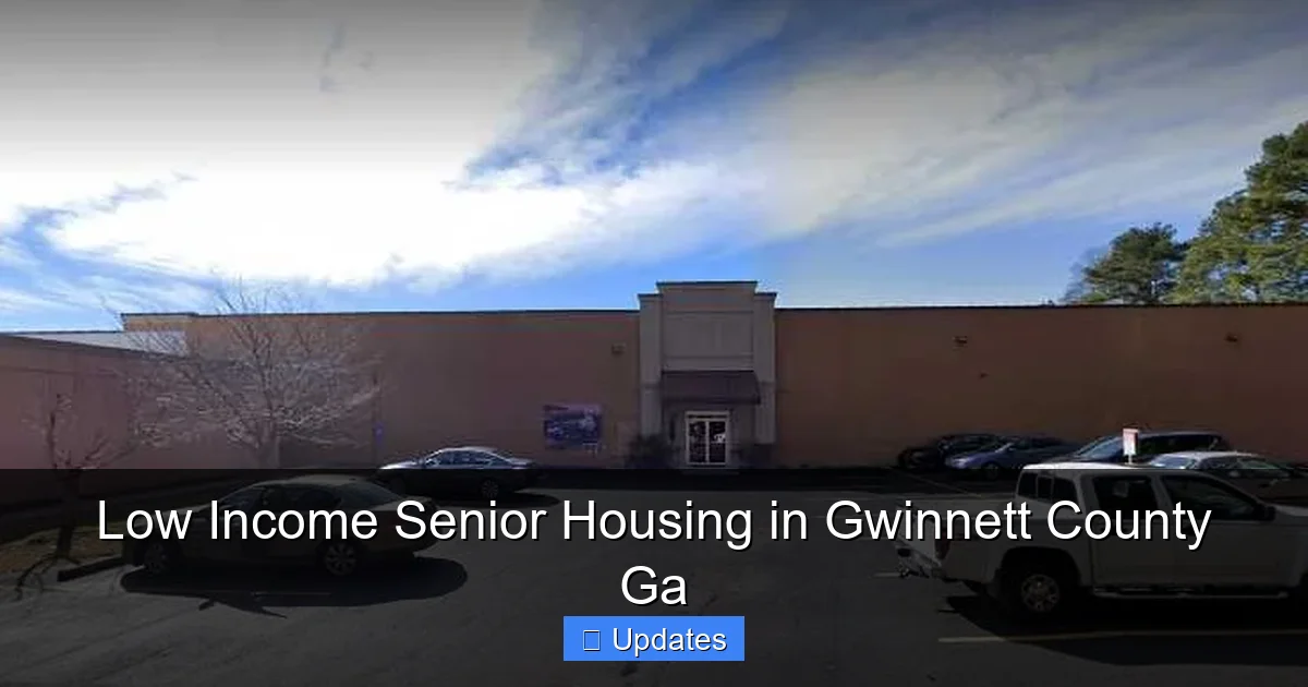 Low Income Senior Housing in Gwinnett County Ga