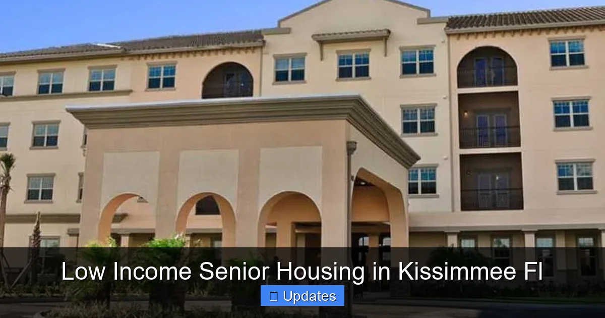 Low Income Senior Housing in Kissimmee Fl