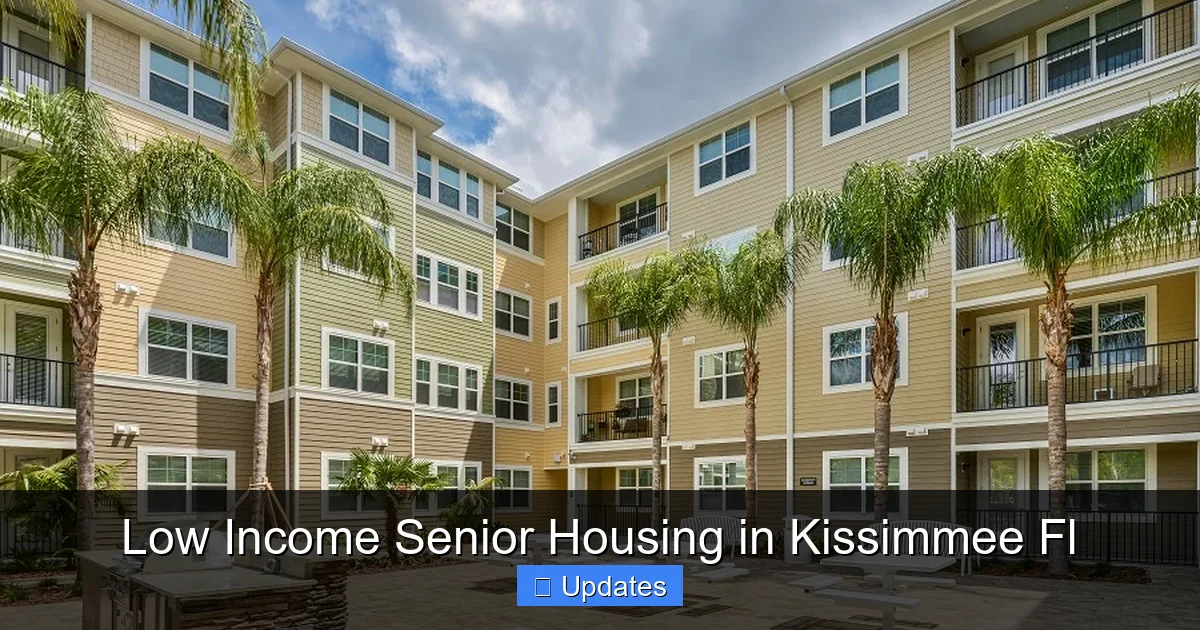 Low Income Senior Housing in Kissimmee Fl
