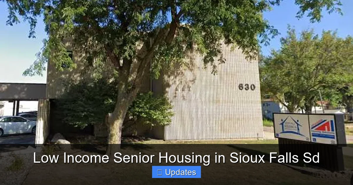 Low Income Senior Housing in Sioux Falls Sd