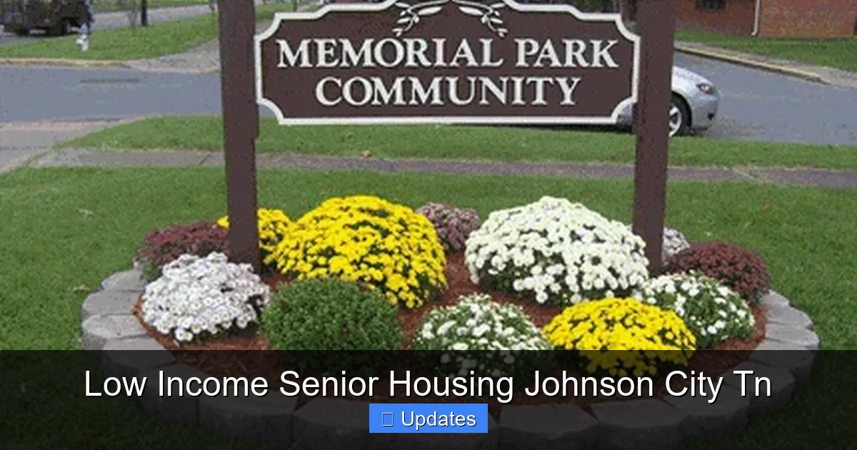 Low Income Senior Housing Johnson City Tn