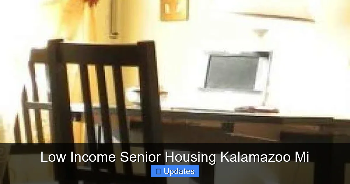 Low Income Senior Housing Kalamazoo Mi