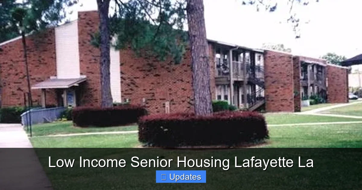 Low Income Senior Housing Lafayette La