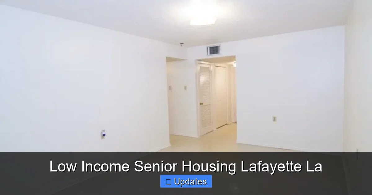 Low Income Senior Housing Lafayette La