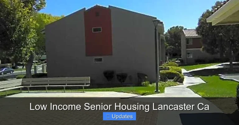 Low Income Senior Housing Lancaster Ca
