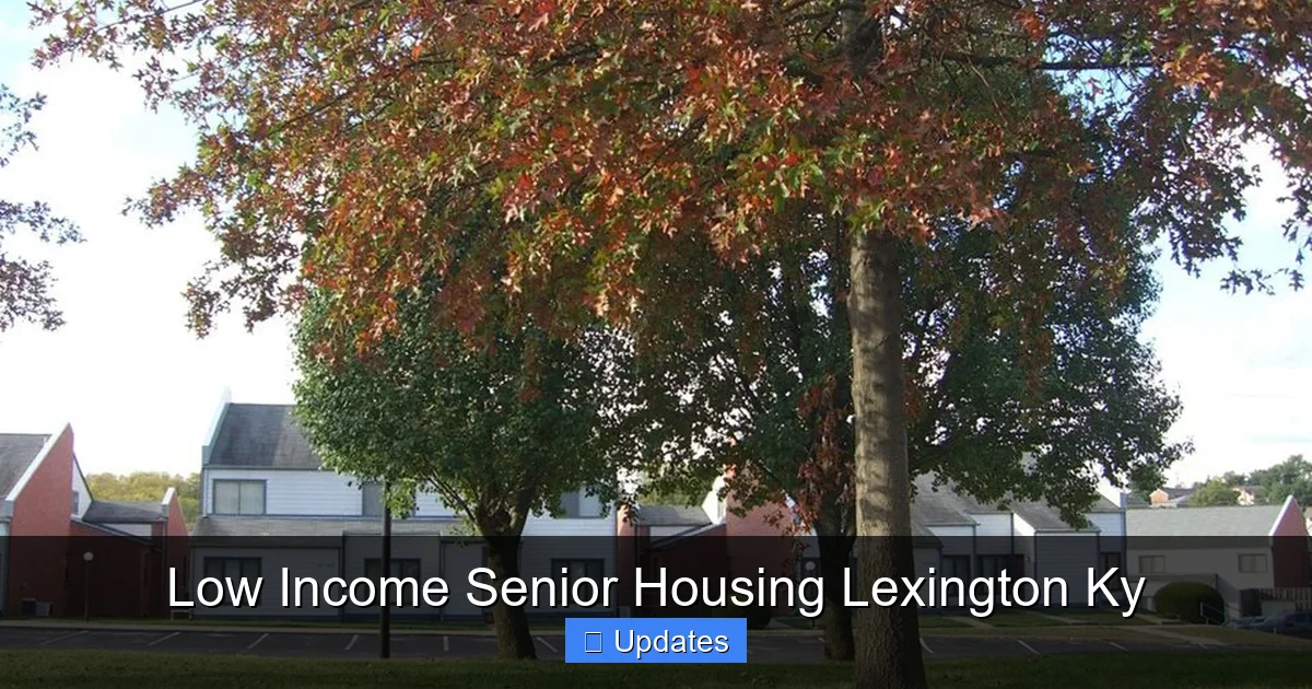 Low Income Senior Housing Lexington Ky