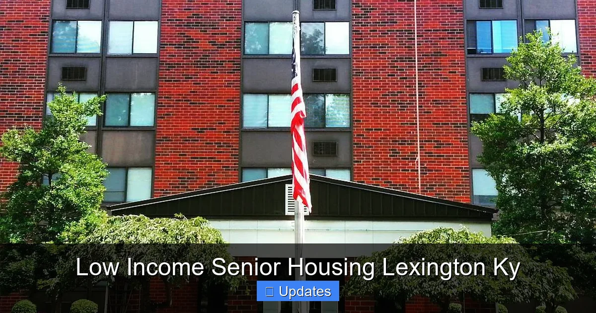 Low Income Senior Housing Lexington Ky