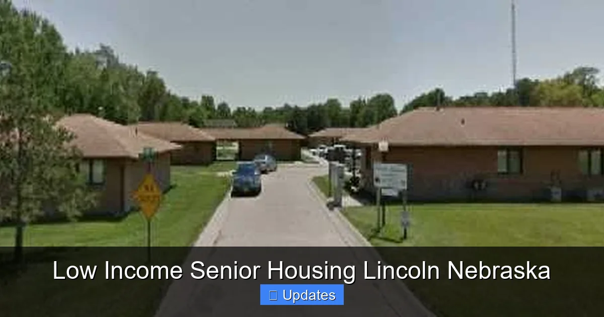 Low Income Senior Housing Lincoln Nebraska
