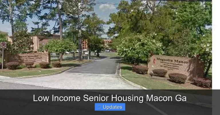 Low Income Senior Housing Macon Ga