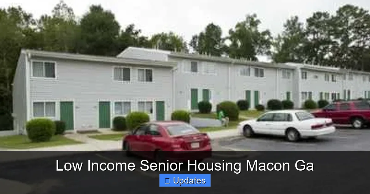 Low Income Senior Housing Macon Ga