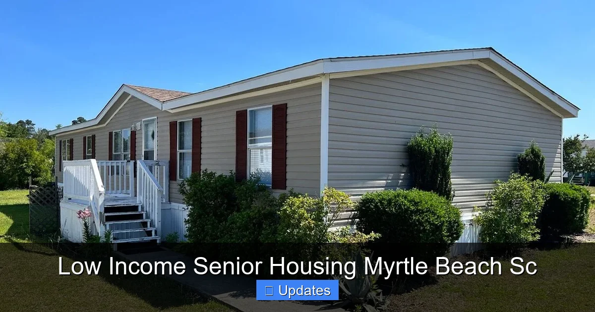 Low Income Senior Housing Myrtle Beach Sc