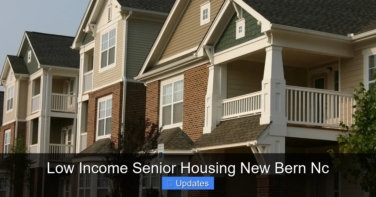 Low Income Senior Housing New Bern Nc