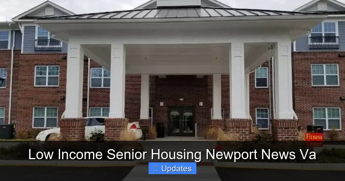 Low Income Senior Housing Newport News Va