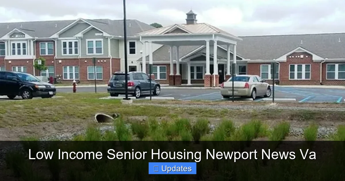 Low Income Senior Housing Newport News Va