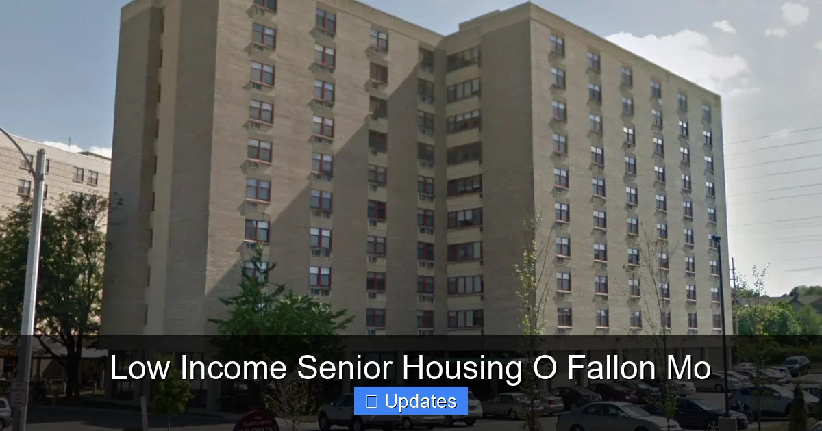 Low Income Senior Housing O Fallon Mo